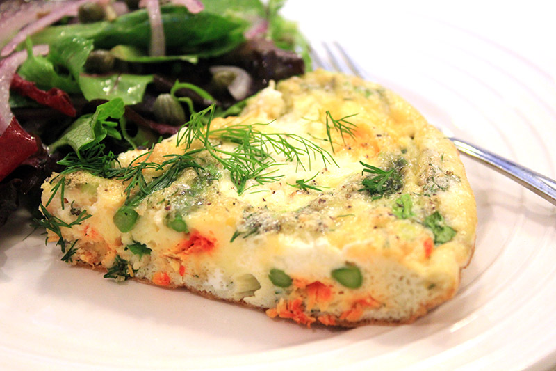 Frittata With Asparagus Smoked Salmon And Ricotta Only An Apron